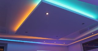 Натяжной потолок с подсветкой Когалым, цена от 2100 руб.